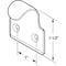 Prime-Line Sash Lift, 1 In. Hole Centers, Steel, Brass Finish (1 Pair) F 2540 - alternate 3